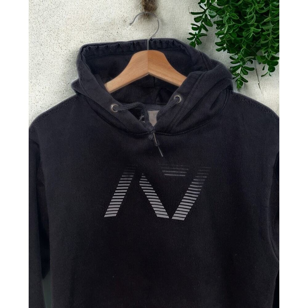 A7 Bar Grip Hoodie Men S Black Powerlifting Sweatshirt Textured Back Logo EUC - Picture 3 of 9